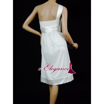 Koktejlové bílé šaty Ever Pretty