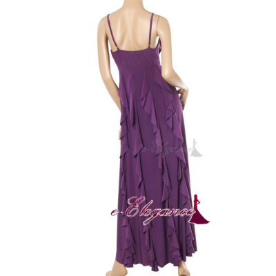 Dlouhé fialové šaty Ever Pretty