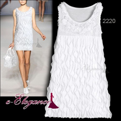 Smetanové minišaty Ever Pretty