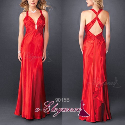 Červené dlouhé společenské šaty Ever Pretty