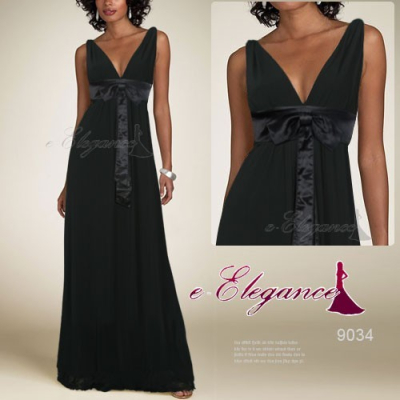 Černé dlouhé společenské šaty Ever Pretty