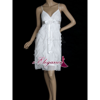 Bílé koktejlové šaty Ever Pretty