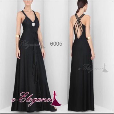 Černé dlouhé společenské šaty Ever Pretty