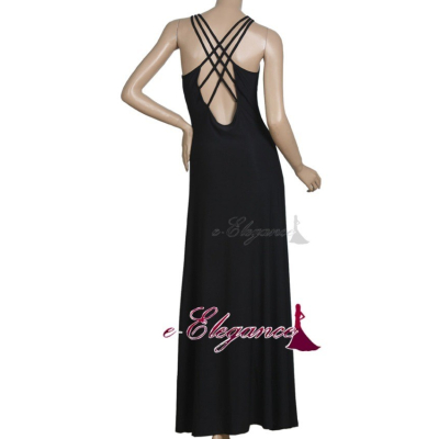 Dlouhé černé šaty Ever Pretty