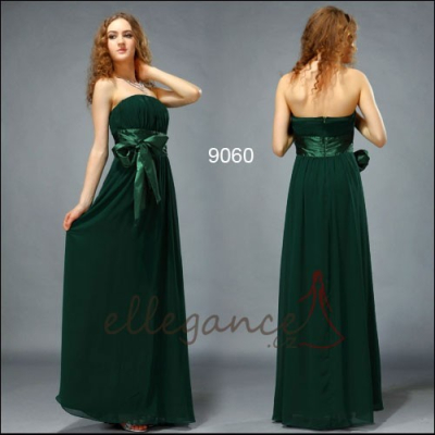 Zelené dlouhé společenské šaty Ever Pretty