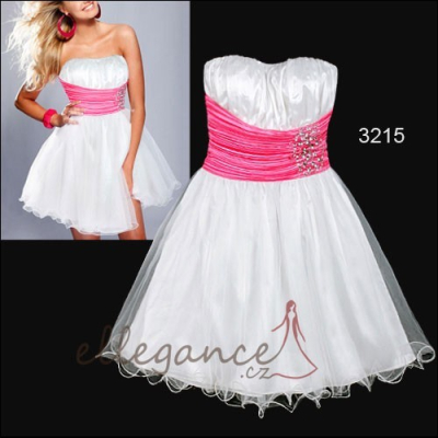 Bílé koktejlové šaty Ever Pretty