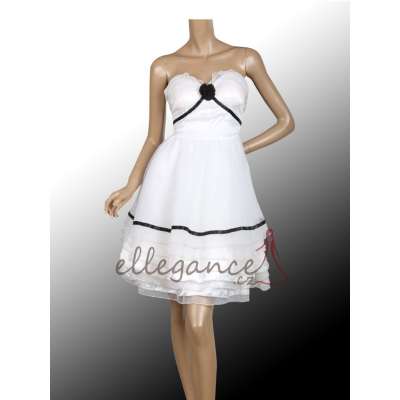 Bílé koktejlové šaty Ever Pretty