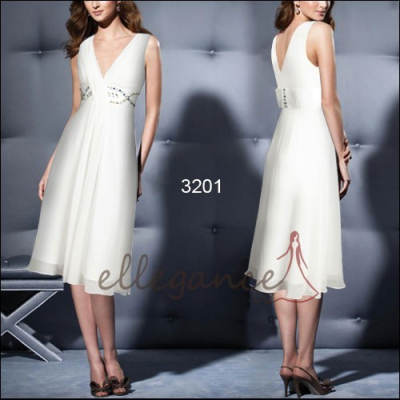 Bílé  koktejlové šaty Ever Pretty