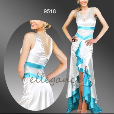 Saténové šaty s vlečkou Ever Pretty