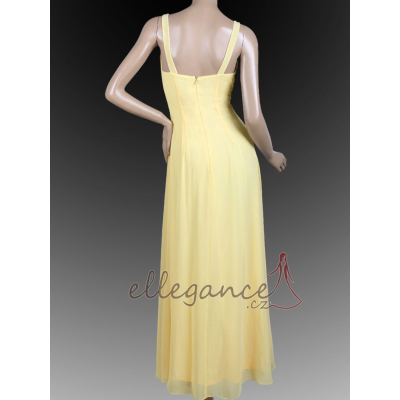 Dlouhé žluté šaty Ever Pretty