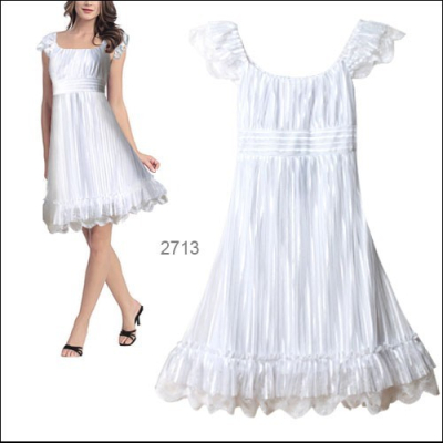 Bílé koktejlové šaty Ever Pretty