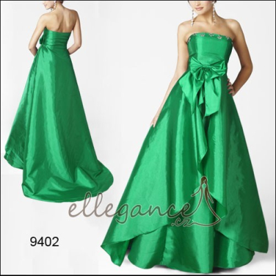 Ever Pretty zelené šaty s vlečkou