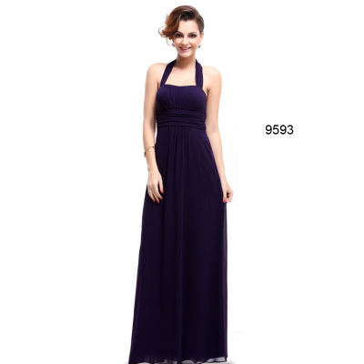 Dlouhé fialové šaty