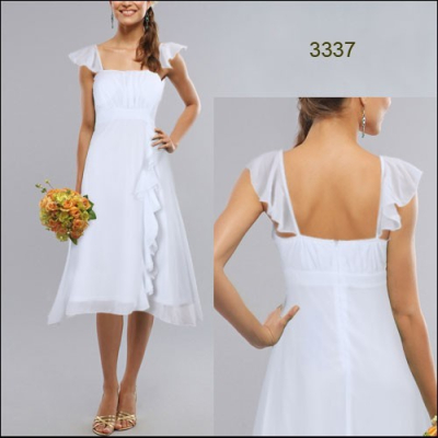 Bílé šifonové šaty Ever Pretty