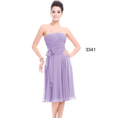 Šifonové fialové šaty