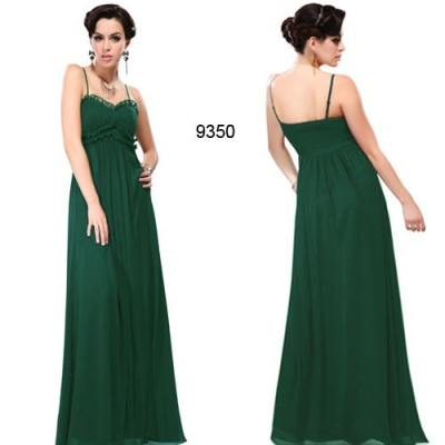 zelené společenské šaty