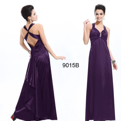 Fialové dlouhé společenské šaty Ever Pretty