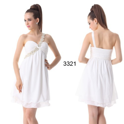 Bílé koktejlové šaty Ever Pretty