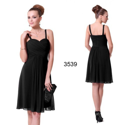 Černé šifonové koktejlky Ever Pretty