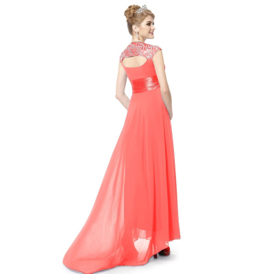 Ever Pretty Červené šaty s vlečkou