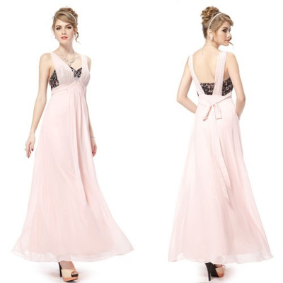 Ever Pretty Dlouhé růžové společenské šaty