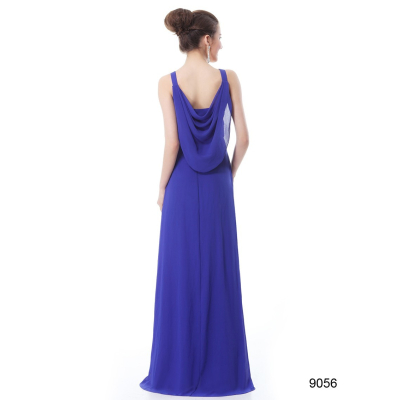 Modré šifonové šaty Ever Pretty