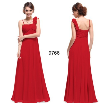 Červené dlouhé společenské šaty Ever Pretty