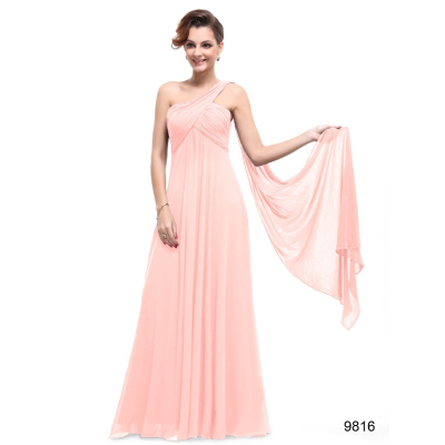 Růžové dlouhé společenské šaty Ever Pretty