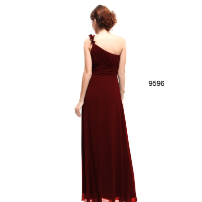 Dlouhé vínové šaty Ever Pretty