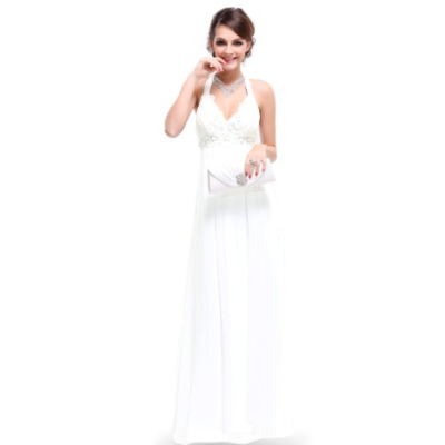 Dlouhé bílé šaty Ever Pretty