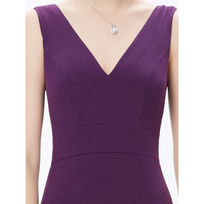 Fialové dlouhé siluetové šaty Ever Pretty