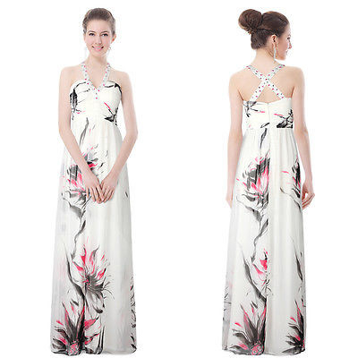 Ever Pretty Dlouhé bílé šaty